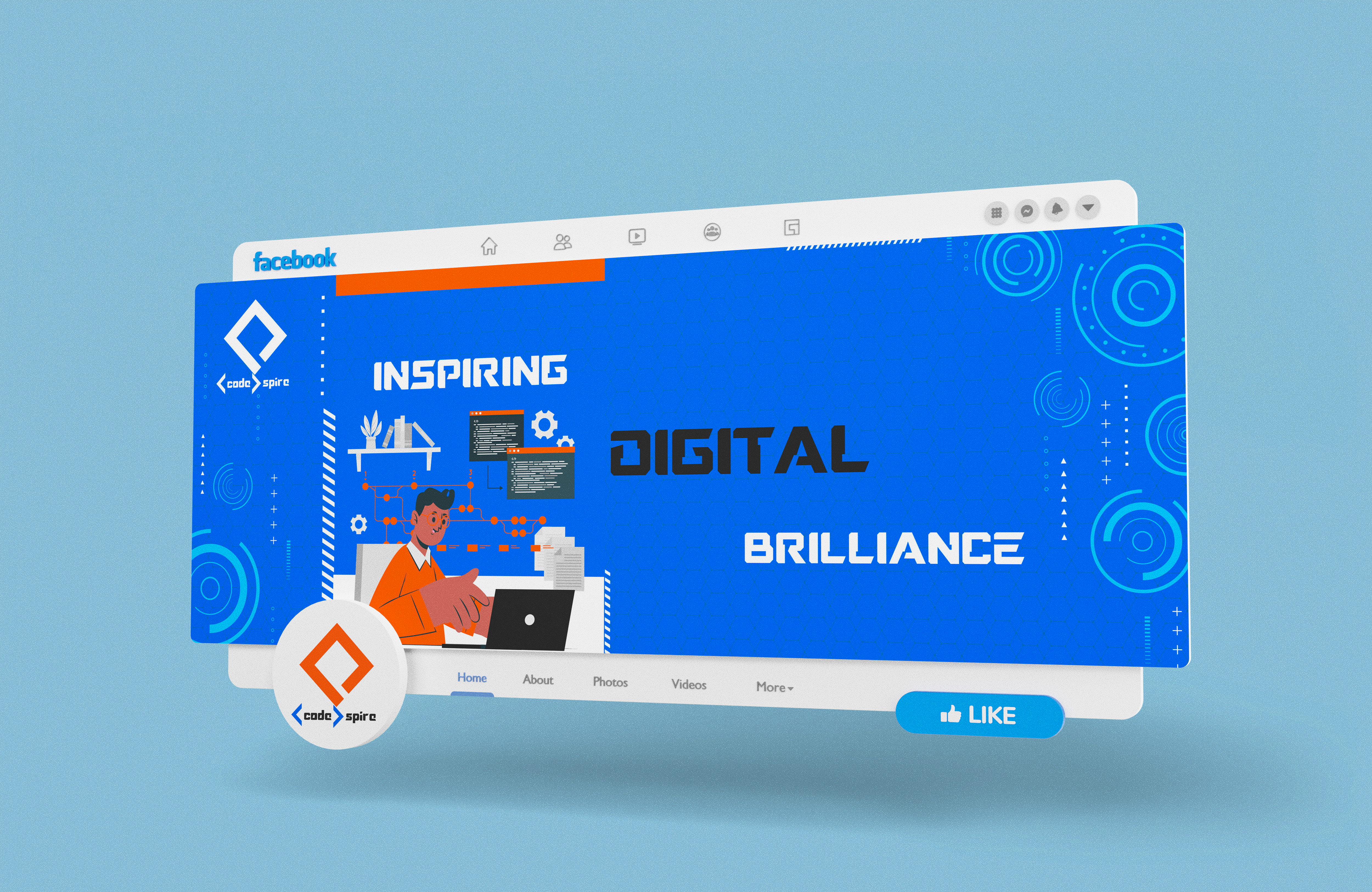 Code Spire – Facebook Cover Design